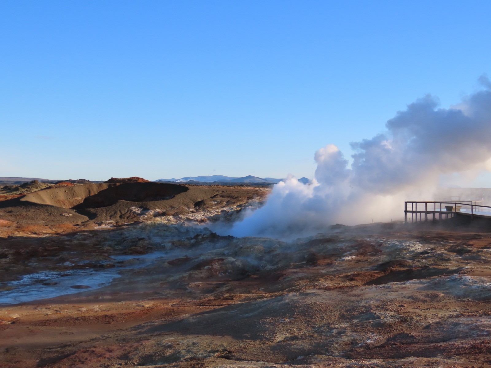 Hot Springs with walking platform